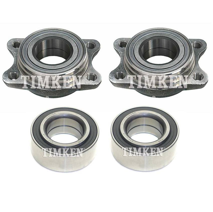 Audi Wheel Bearing Assembly Kit - Front and Rear 4A0498625 - Timken 2885025KIT